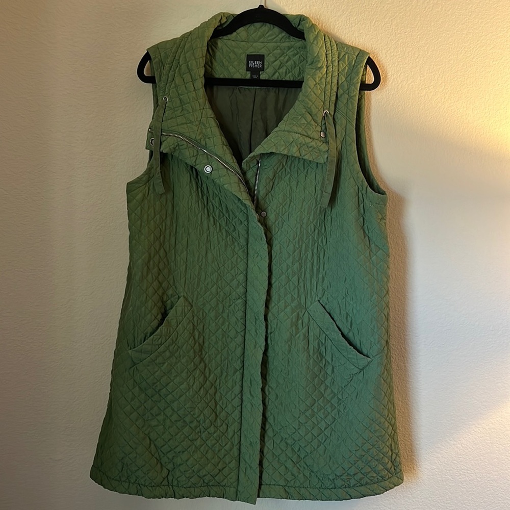 Eileen Fisher Silk Quilted Vest